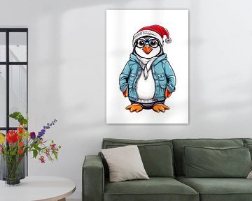 Pinguïn kerstmuts van Vicky Hanggara