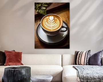 Koffie Latte Kunst V4 van drdigitaldesign