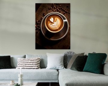 Kaffee Latte Kunst V3 von drdigitaldesign