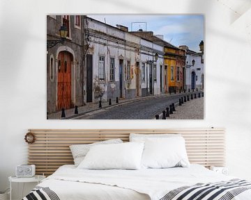 Straatje in Faro Portugal