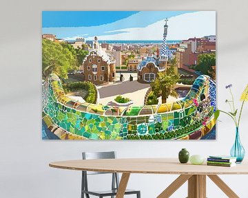 Park Guell in Barcelona, Spain. van Alvadela Design & Photography