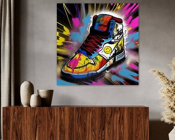 Smiley sneaker van The Art Kroep