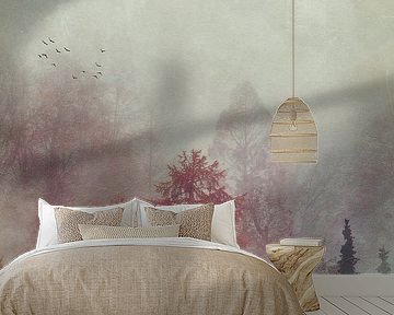 Trees in the fog by Dirk Wüstenhagen