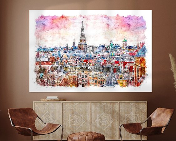 Example of the artwork in a room