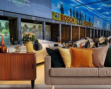 Auto Union Type C en D in the pitbox