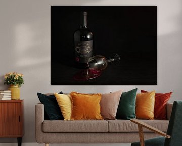 Rode wijn - oops! van Alvadela Design & Photography