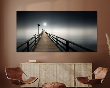 Stijlvolle pier aan zee van Voss Fine Art Fotografie