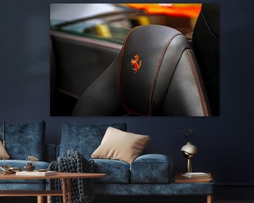 Ferrari 488 Spider sports car leather seat detail by Sjoerd van der Wal Photography