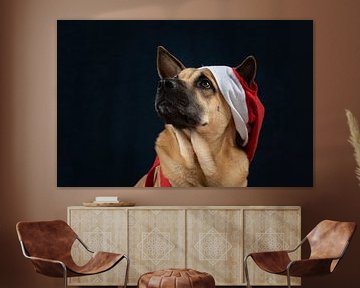 Dog for Christmas by Ulrike Leone