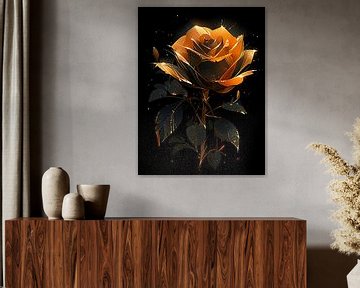 Goldene Rose von PixelPrestige
