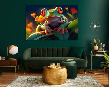 Green Frog by PixelPrestige