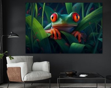 Green Frog by PixelPrestige