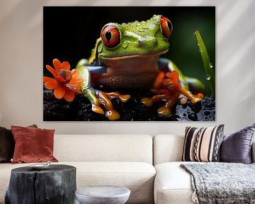 Green Frog by PixelPrestige