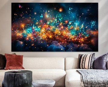 Background with space nebula in the galaxy by Animaflora PicsStock