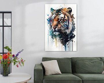 Tigre - Aquarelle sur New Future Art Gallery