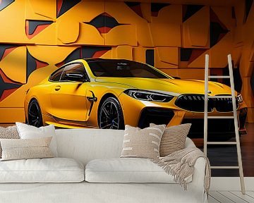 Gelber BMW M8 von PixelPrestige