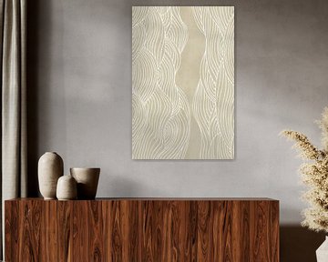 Modern abstract art. Organic minimalist lines no. 6 by Dina Dankers
