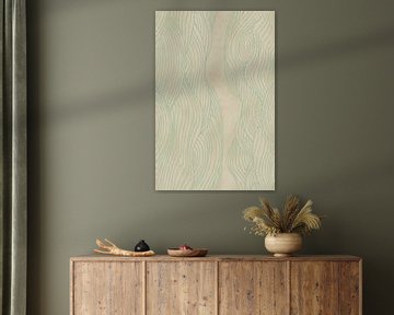 Moderne abstrakte Kunst. Organische minimalistische Linien Nr. 5 von Dina Dankers
