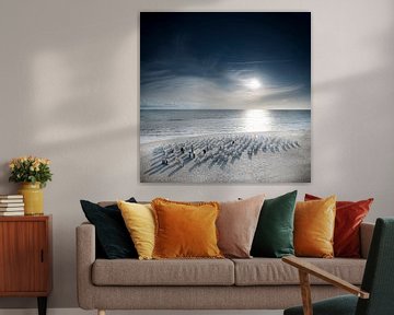 Strandkörbe am Strand von Sellin auf Rügen von Voss Fine Art Fotografie