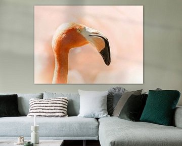 Fascinating flamingo head by Christa Thieme-Krus