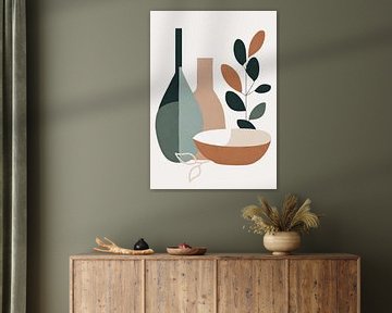 Nature morte avec vase (12), Retro Boho sur Sabine Minten