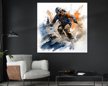 Skieur freestyle sur ARTemberaubend