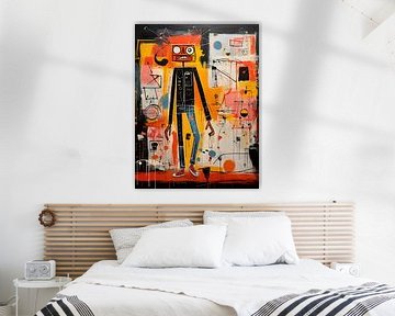 Peinture de Basquiat sur PixelPrestige