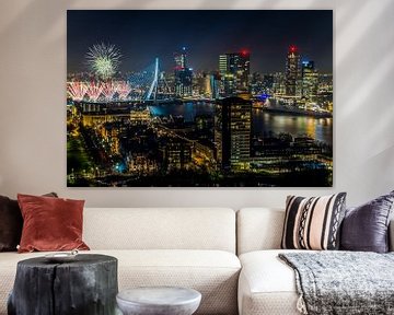 Feuerwerk Rotterdam von MS Fotografie | Marc van der Stelt