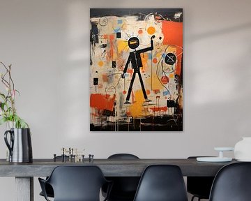 Peinture de Basquiat sur PixelPrestige