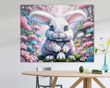 Schattig klein konijn -1 van Johanna's Art