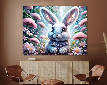 Niedlicher kleiner Hase -3 von Johanna's Art