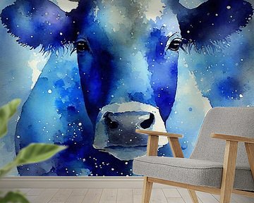 Delfter Blau Kuh 1 von Loutje fotografie & styling