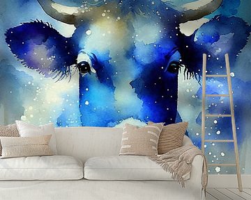 Delfter Blau Kuh 2 von Loutje fotografie & styling