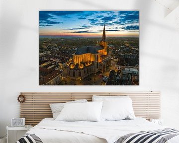 Kampen Bovenkerk in the old town during sunset by Sjoerd van der Wal Photography