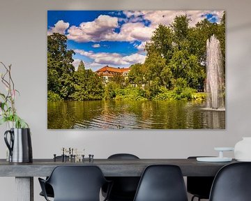 Kasteel Berge vom Teich van Carl-Ludwig Principe
