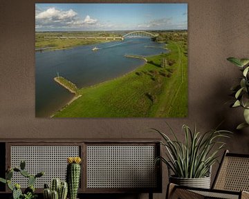 Baken in het landschap, de spoorbrug van Culemborg