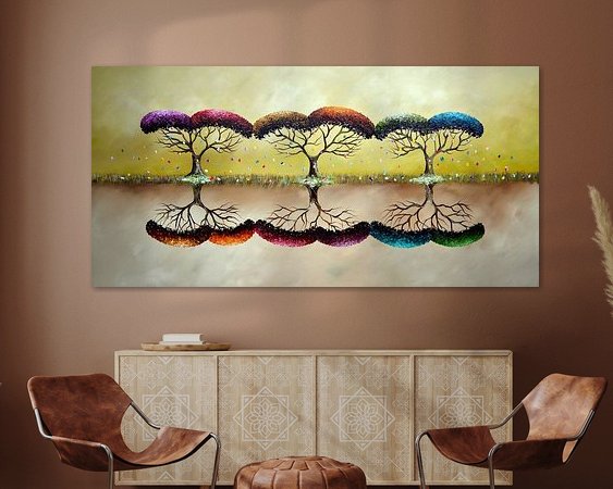 Example of the artwork in a room