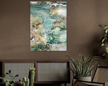 abstract landscape turquoise nature by Claudia Gründler