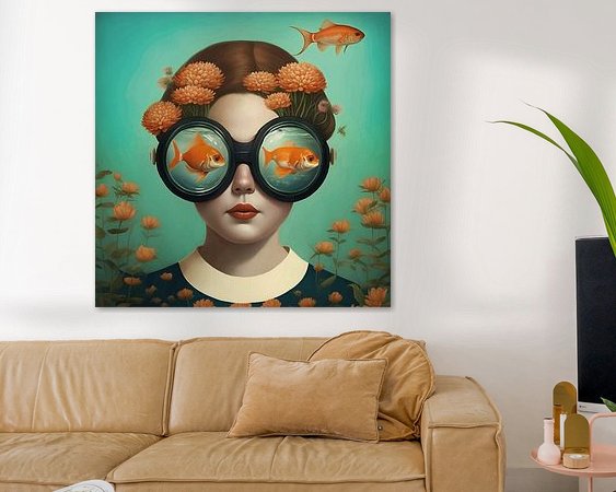 Example of the artwork in a room