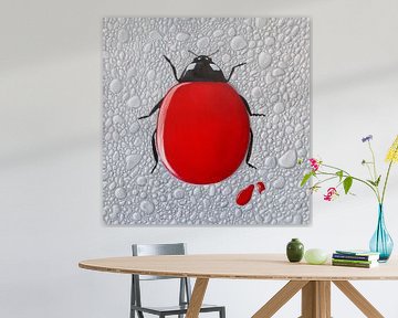 Lady Drop - hand-painted 'liquid'ladybird by Qeimoy