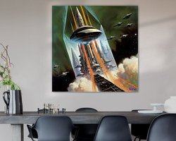 Example of the artwork in a room