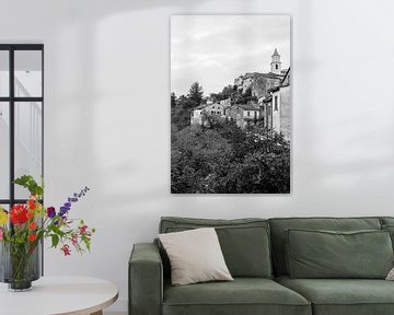 Oud dorp in Italië | Fotoprint zwart-wit | Europa reisfotografie van HelloHappylife