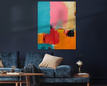 Super kleurrijk modern en abstract van Studio Allee