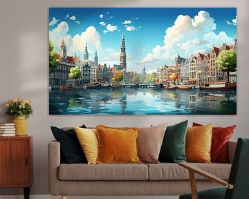 Un Aperçu du Vieux Amsterdam sur Art Lovers