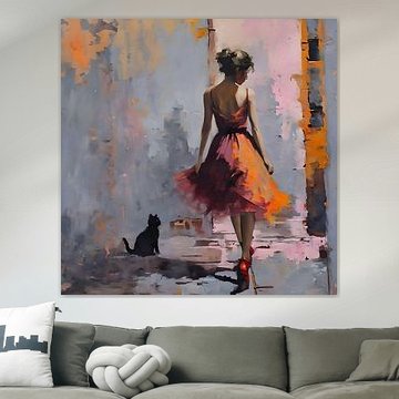 Tänzerin in der Stadt von Emiel de Lange