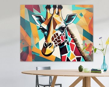 Abstracte kunst - Giraffe 1 van Johanna's Art