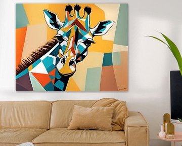 Art abstrait - Girafe 2 sur Johanna's Art