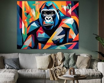 Abstracte kunst - Gorilla 2 van Johanna's Art