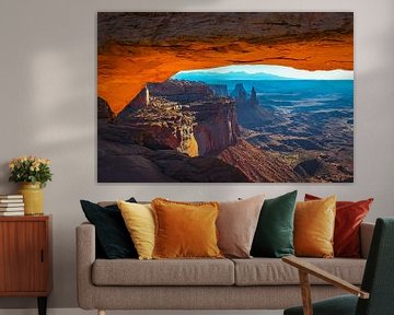 Sonnenaufgang am Mesa Arch, Canyonlands, USA