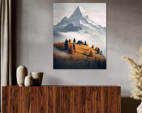 Example of the artwork in a room